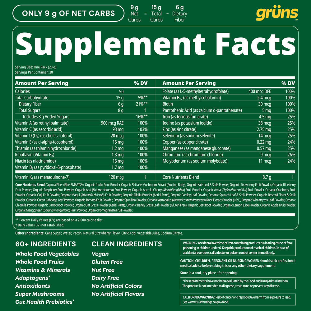 Grüns Superfood Gummies